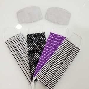 4FOR$23 HANDMADE cotton fabric face mask